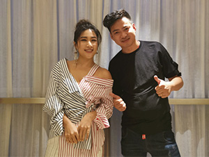 明星經(jīng)紀(jì)人陳星與劉明湘合影