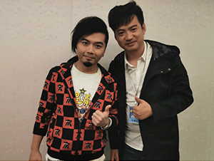 星燦文化明星經(jīng)紀(jì)人陳星與蕭全合影