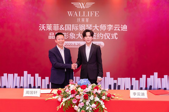 李云迪代言的品牌沃萊菲墻布窗簾