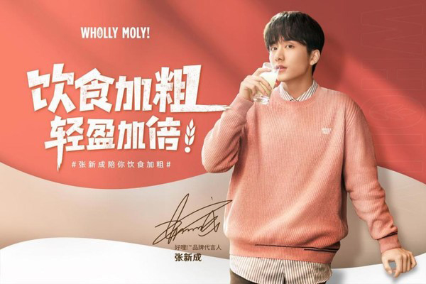 張新成代言的品牌好哩!?