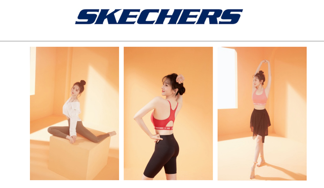 陳小紜代言的品牌斯凱奇