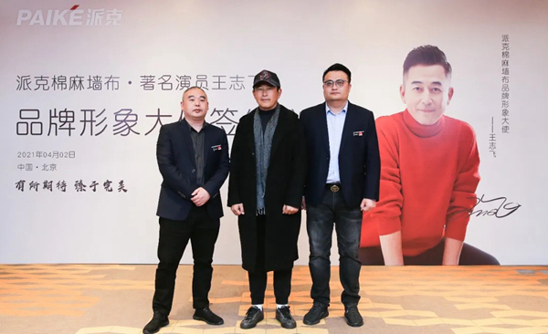 王志飛代言的品牌派克墻布
