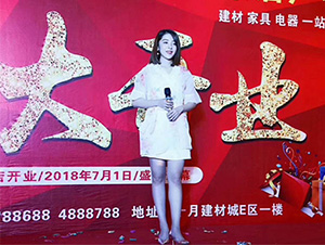 沈丹丹?黃岡浠水月鑫建材家居廣場開業(yè)慶典
