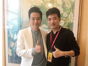 明星經(jīng)紀(jì)人陳星與蕭正楠合影