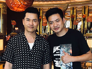 星燦文化明星經(jīng)紀(jì)人陳星與呂良偉合影