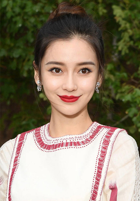 Angelababy代言的品牌紅蜻蜓女鞋